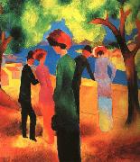 August Macke Woman in a Green Jacket china oil painting artist